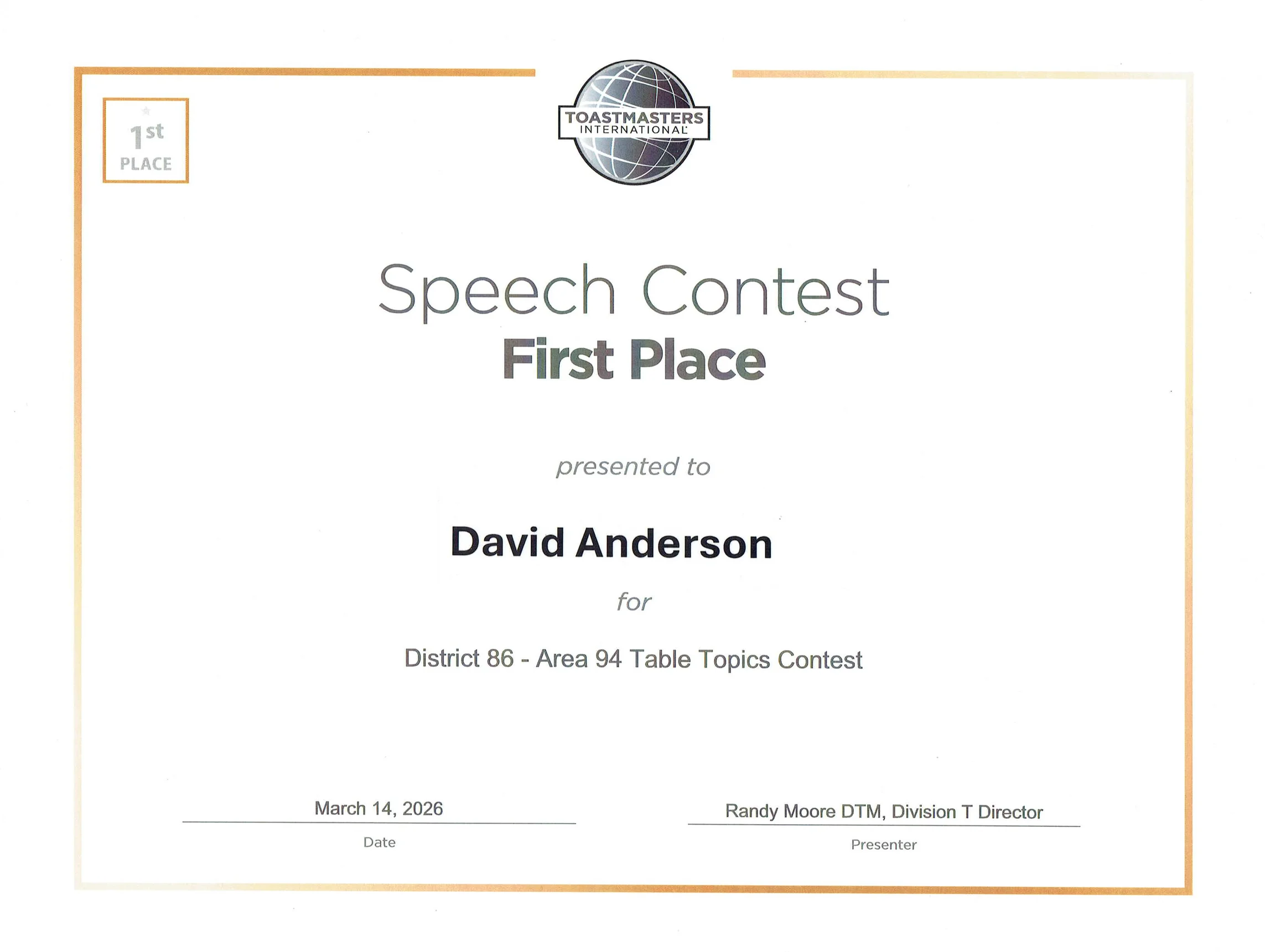 2026 Table Topics Competition screenshot 2