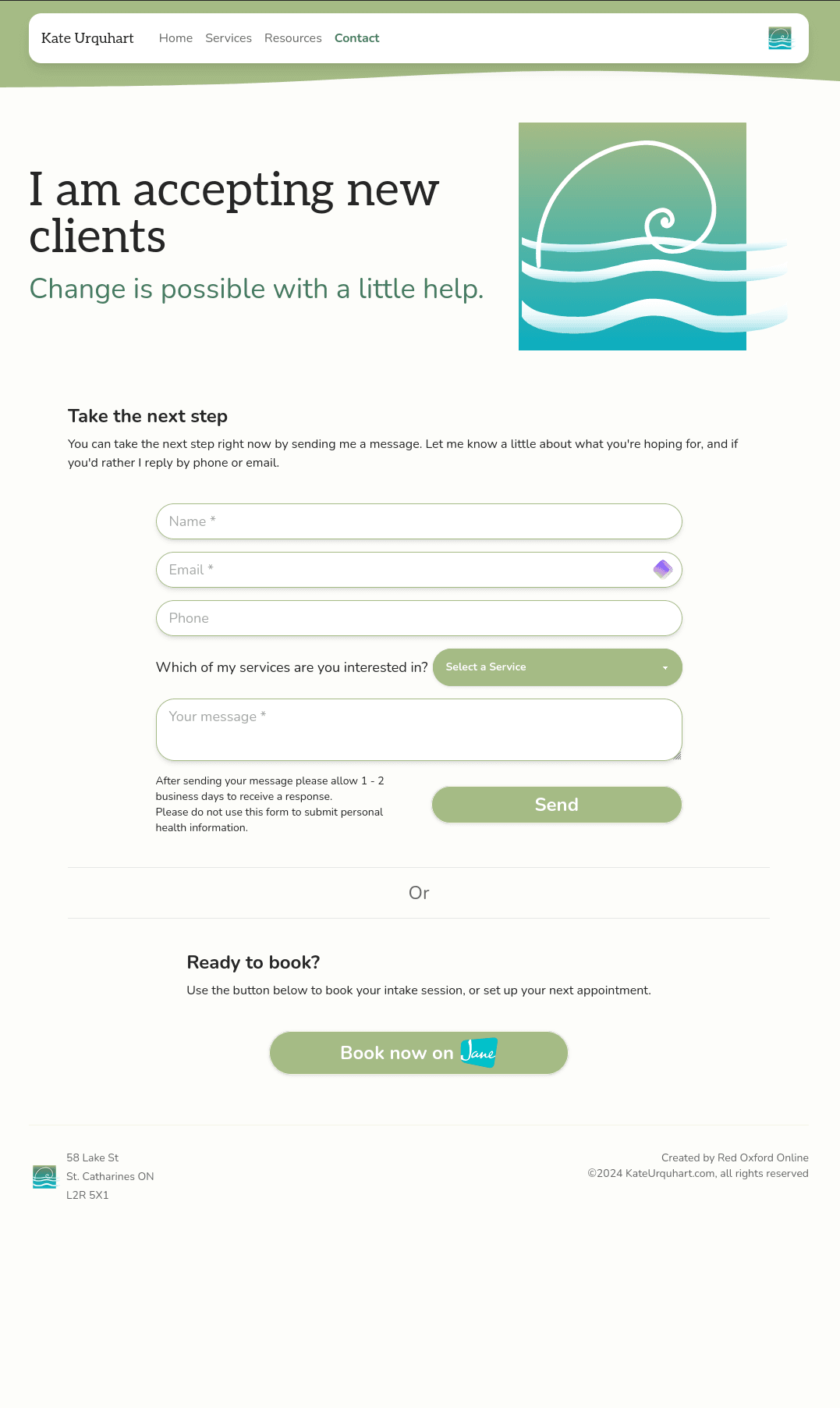 Kate Urquhart Psychotherapy screenshot 1
