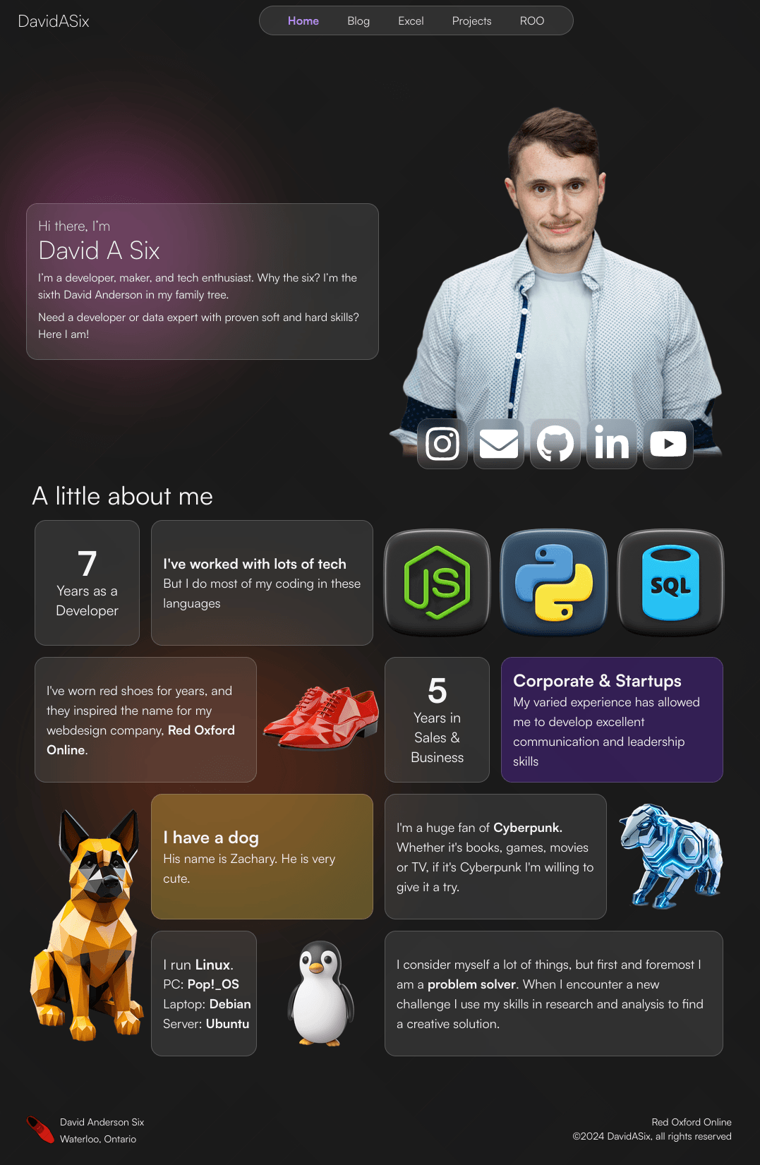 DavidASix.com screenshot 1