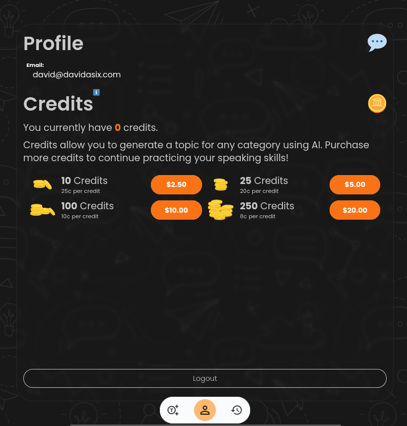 TableTopicker screenshot 2