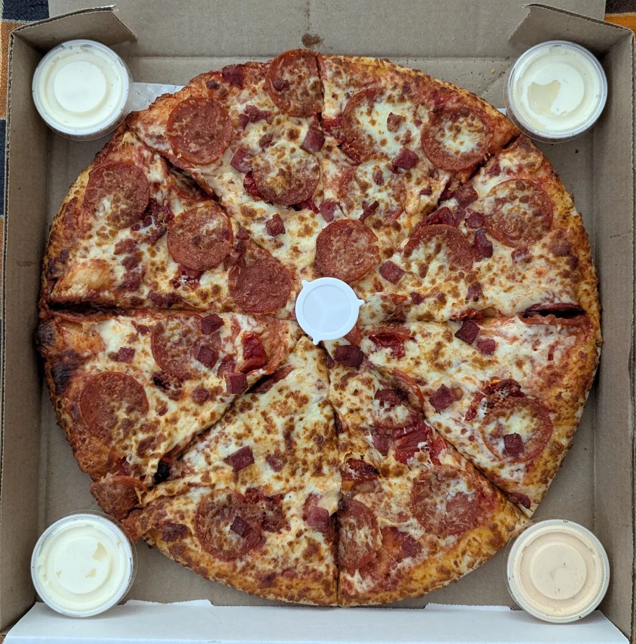 Top down of the pie