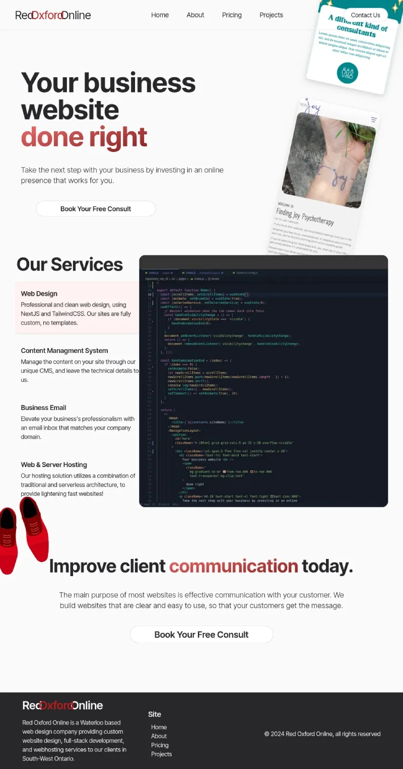 RedOxfordOnline.com screenshot 1