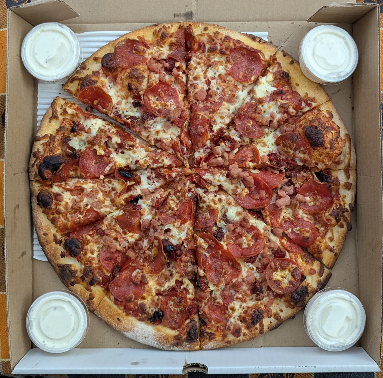 Top down of the pie